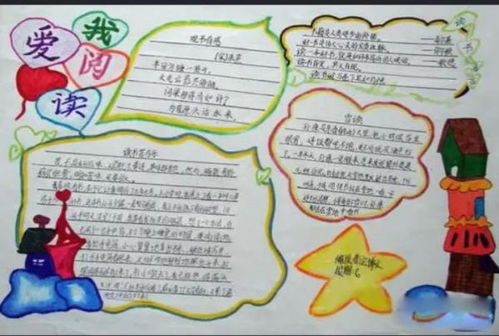 关于我爱阅读的手抄报图片,精美点的