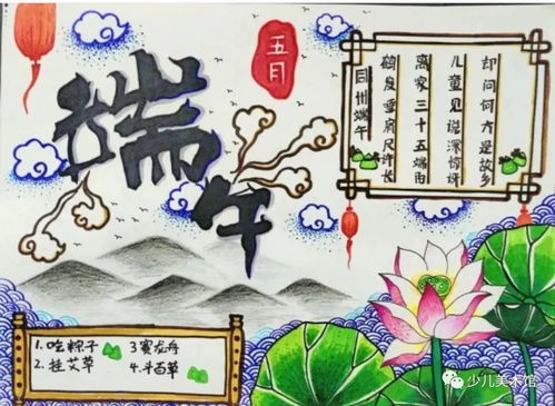 2021端午节手工简笔画手抄报儿童画,很全哦